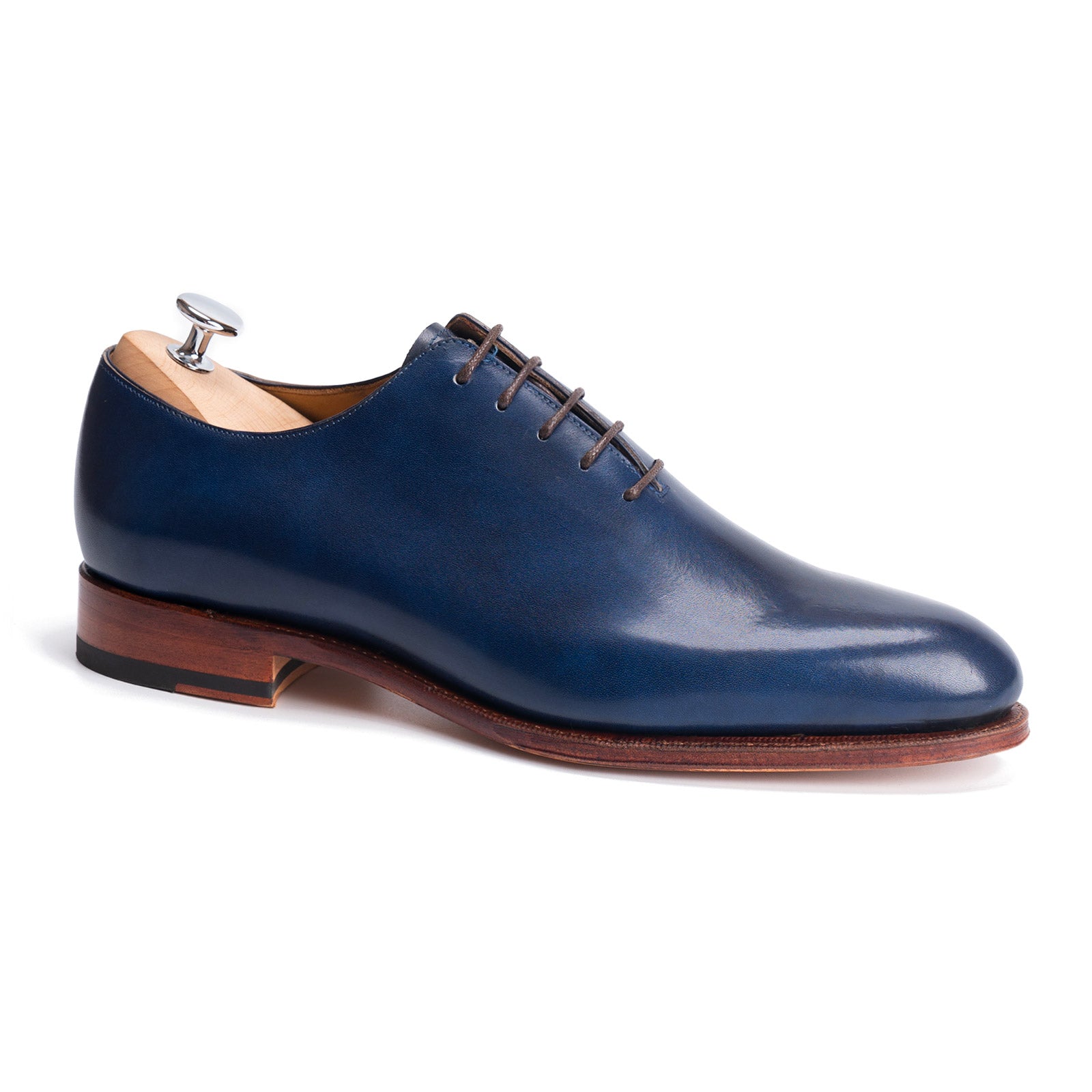 101240 Navy Museum Calf Leather Shoes - Premium Quality Men's Dress Shoes for Business, Formal & Office Wear