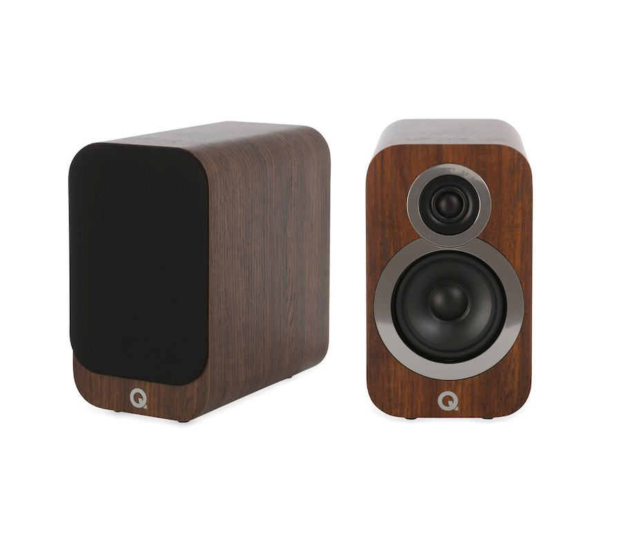 Q Acoustics 3010i Bookshelf Speakers (Pair) - Premium Hi-Fi Sound for Home Theater, Music & Gaming - Compact Bookshelf Design for Living Room, Bedroom & Office Setup