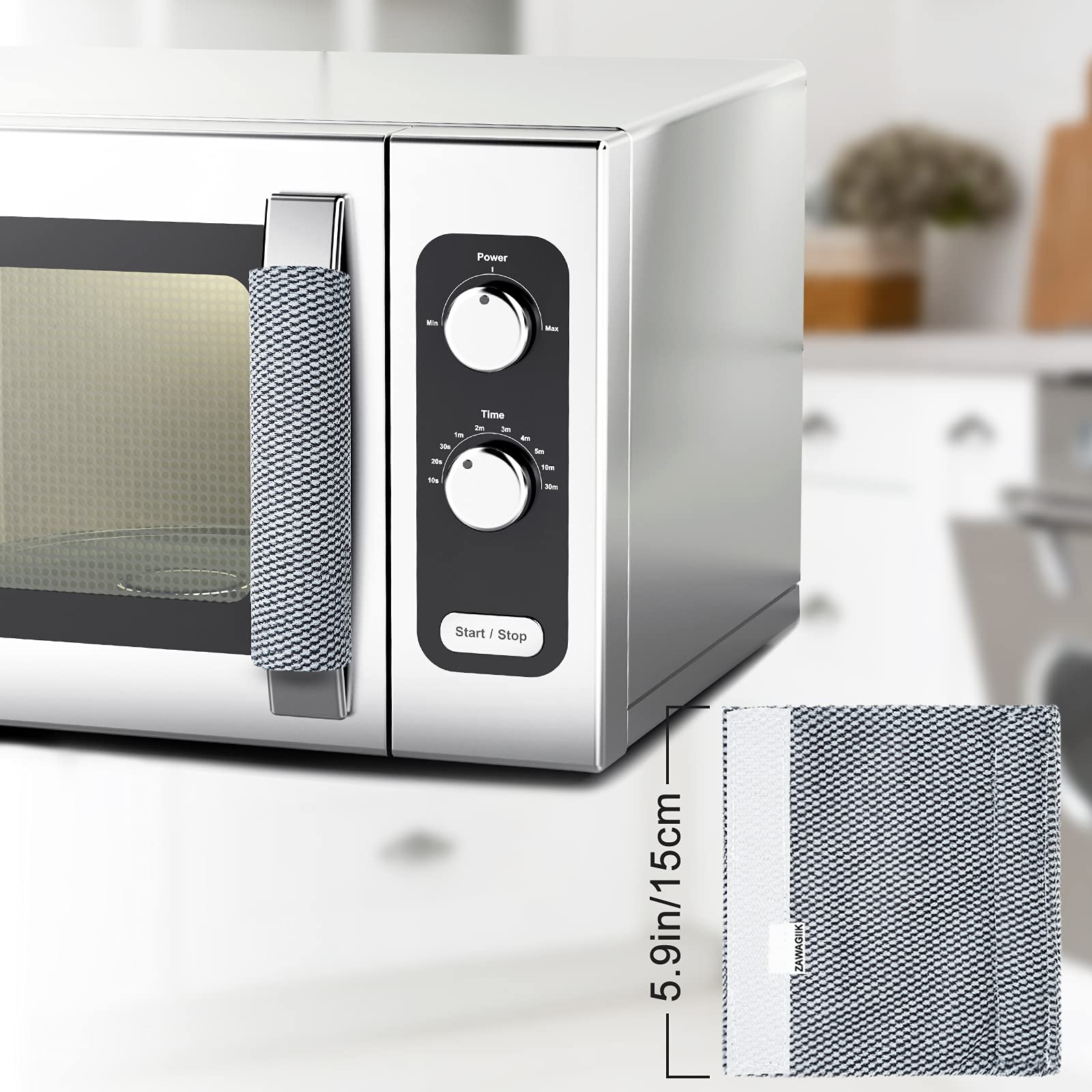 7-Piece Washable Refrigerator Door Handle Covers - Anti-Slip Kitchen Appliance Protectors for Fridge, Oven, Microwave & Dishwasher - Prevents Fingerprints & Food Stains - Perfect for Modern Kitchens & Home Decor