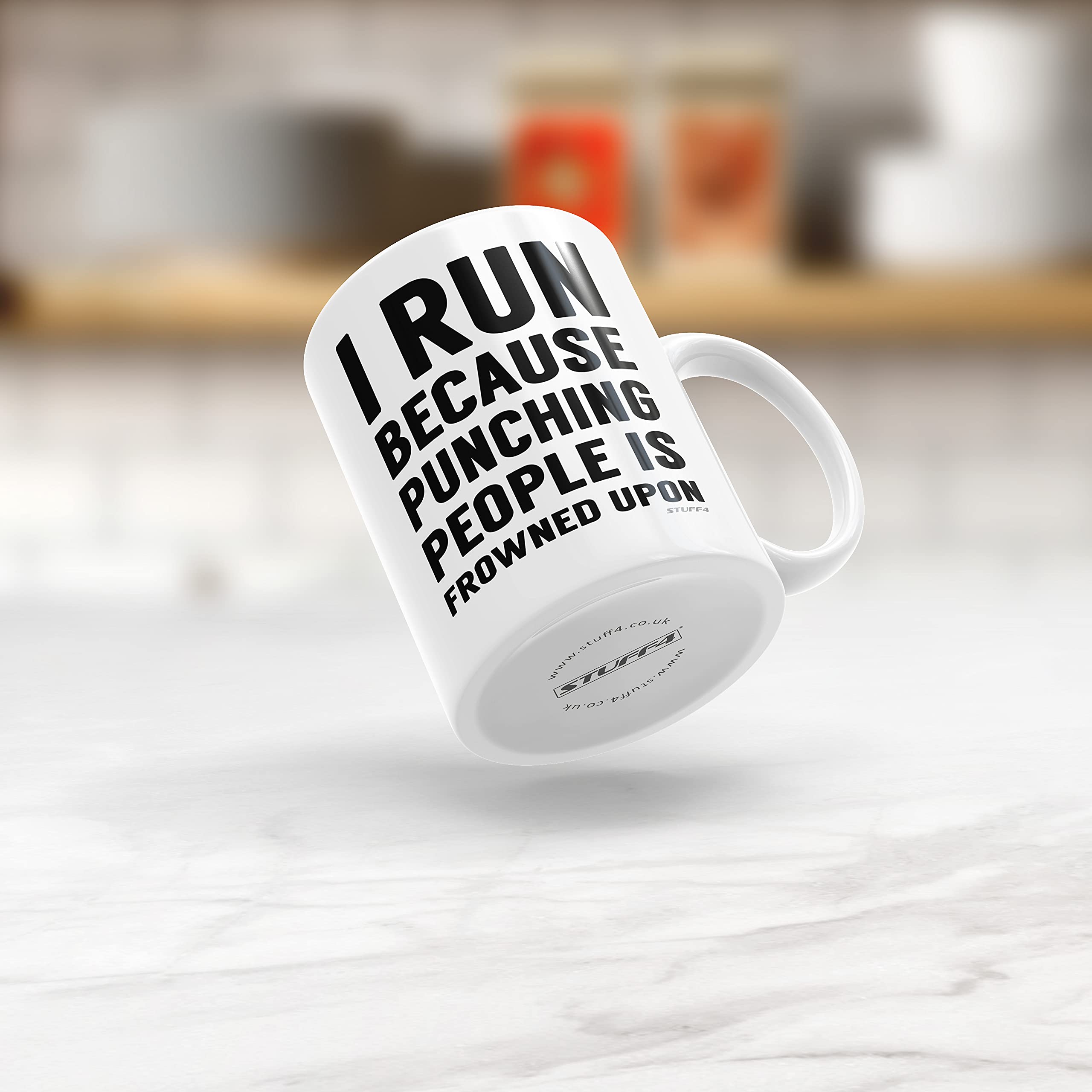 Funny Triathlon Runner Mug - 11oz Ceramic Coffee Cup for Runners | Half Marathon Gift for Women & Men | Dishwasher Safe | Perfect for Birthday, Christmas & Congratulations | Great for Post-Race Celebrations & Office Use
