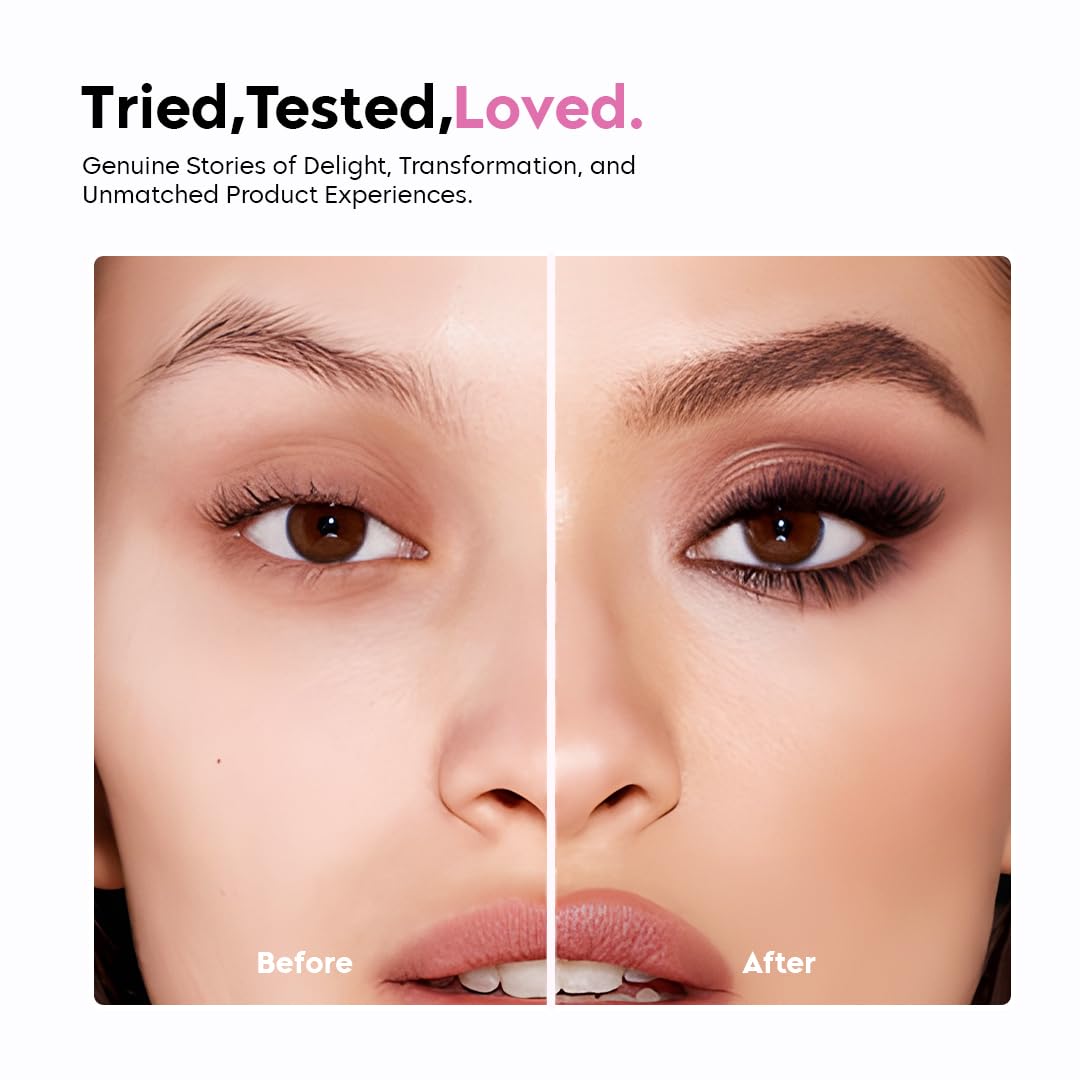 Gleva 3-Piece Professional Eye Makeup Brush Set - Eyebrow Brush, Eyelash Comb & Eyeshadow Brush with Reusable Silicone Stencils | Perfect for Eyebrow Shaping, Eye Makeup Application & Beauty Routine