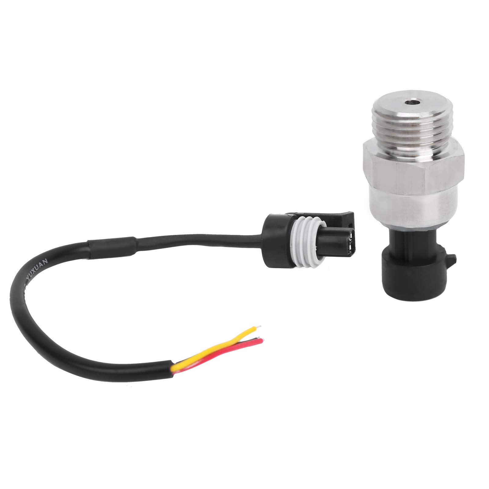 High Accuracy Pressure Transmitter Sensor 0-2.5MPa G1/2in for Water Air Oil, 12V DC Automotive Pressure Transducer - Perfect for Car AC Systems, Hydraulic Monitoring & Industrial Applications