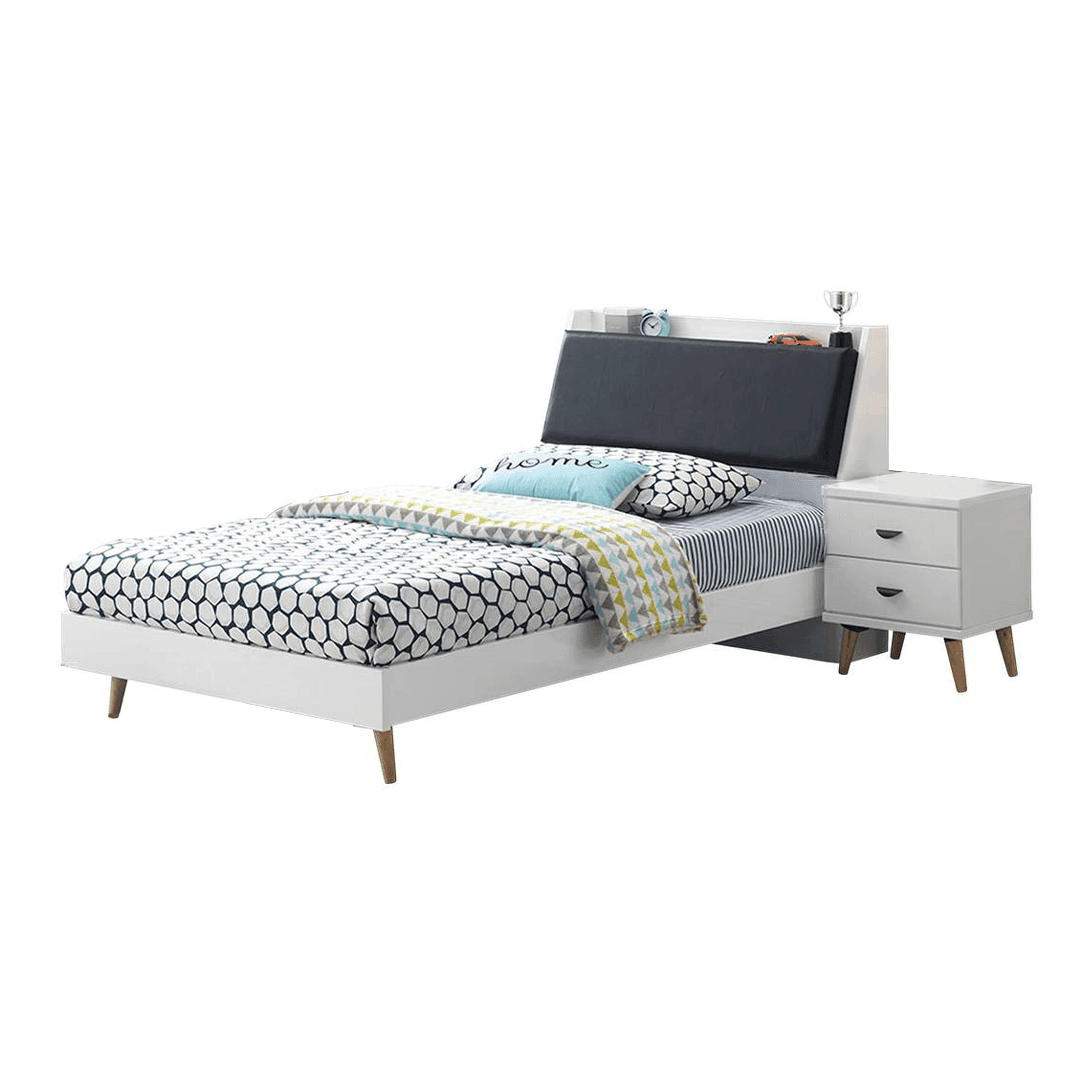 Jorna Solid Wood Bed Frame with Underbed Storage - Queen Size, Platform Bed with Hidden Drawers for Bedroom Organization & Space Saving