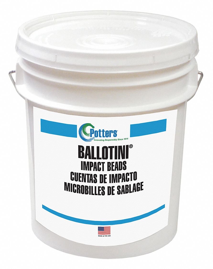 Premium Glass Beads Blasting Media - Medium Grit for Sandblasting & Surface Preparation | Perfect for Metal Cleaning, Rust Removal & Automotive Restoration