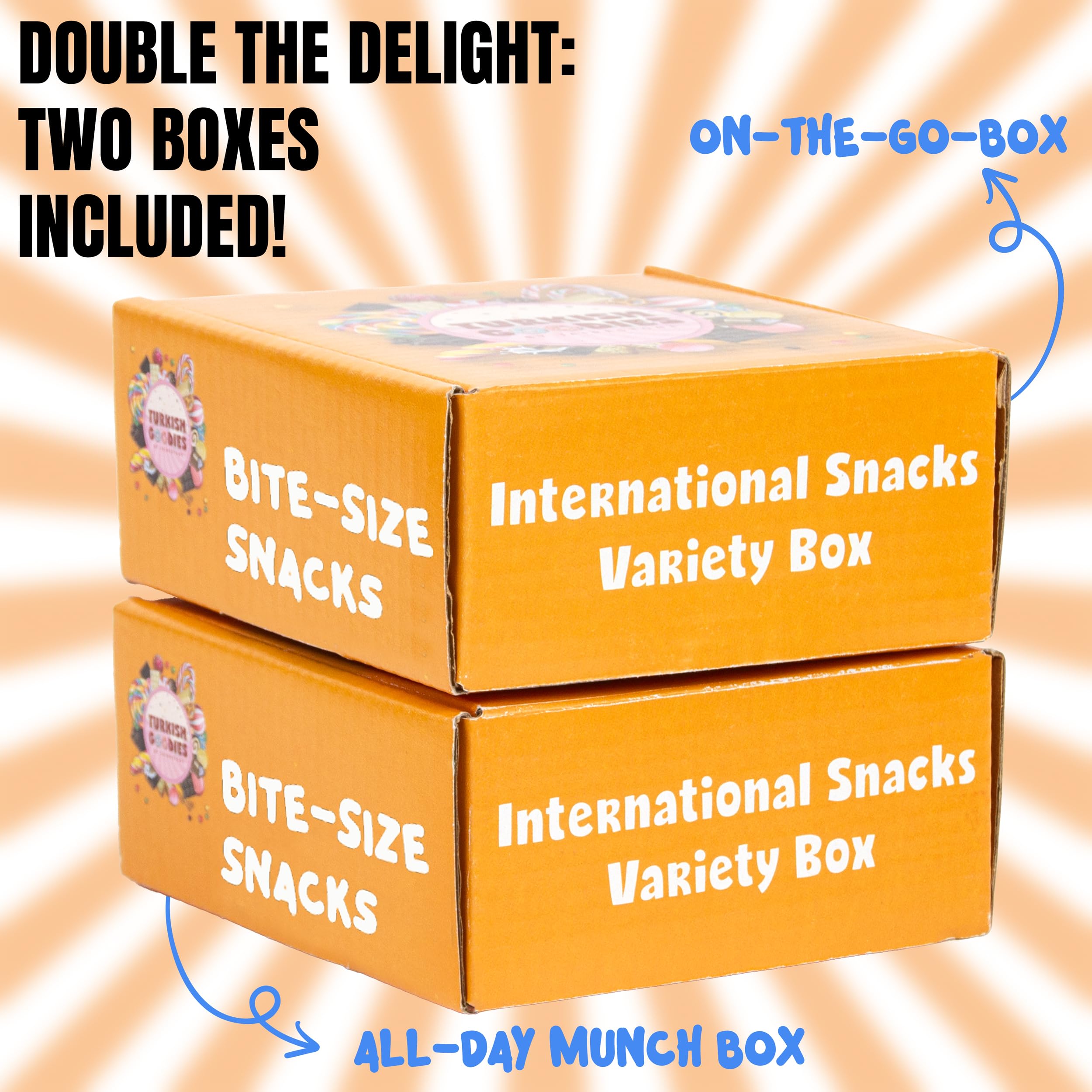 Global Snack Box - 24-Piece Turkish Snack Collection with European Candies & Exotic Bite-Sized Treats | International Variety Pack for Parties, Gifts & Cultural Exploration