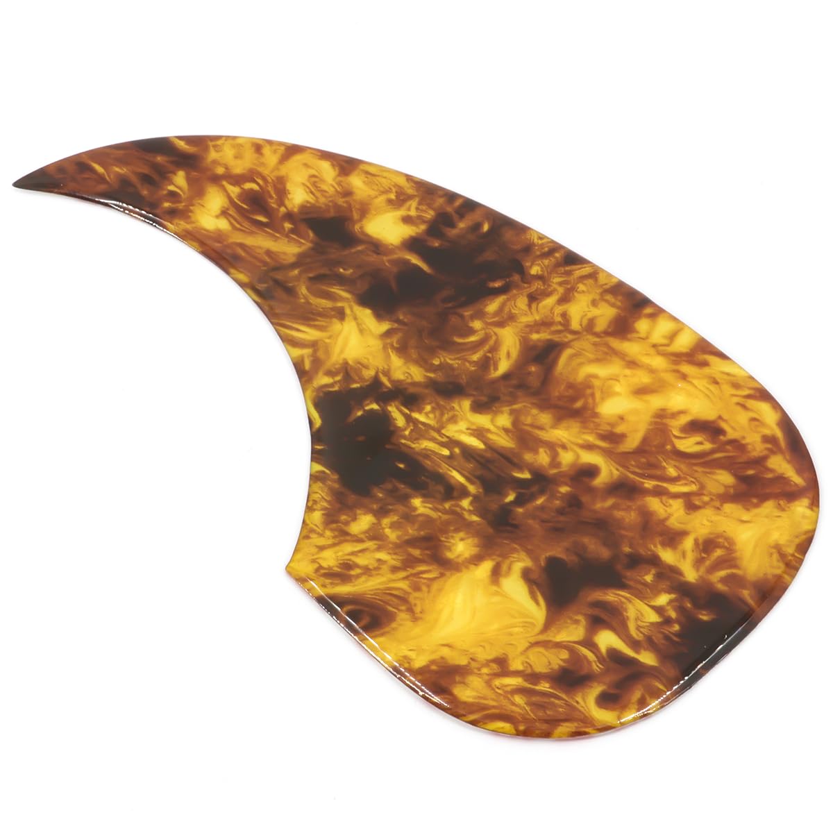 Acoustic Guitar Pickguard - Thick Clear Amber Pick Guard for Most Martin Style Guitars | Perfect for Protection & Style Enhancement