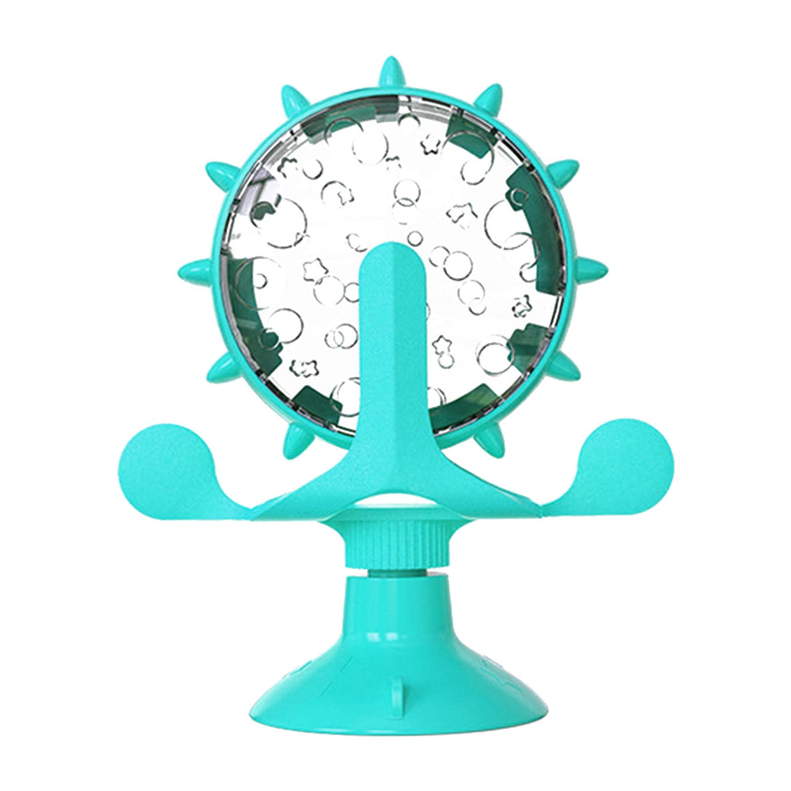 Interactive Cat Treat Dispenser Toy with Windmill Puzzle & Suction - Fun Exercise Wheel & Treadmill for Indoor Cats - Stimulating Catnip Toys for Playtime & Mental Enrichment - Perfect for Boredom Relief & Active Play Sessions