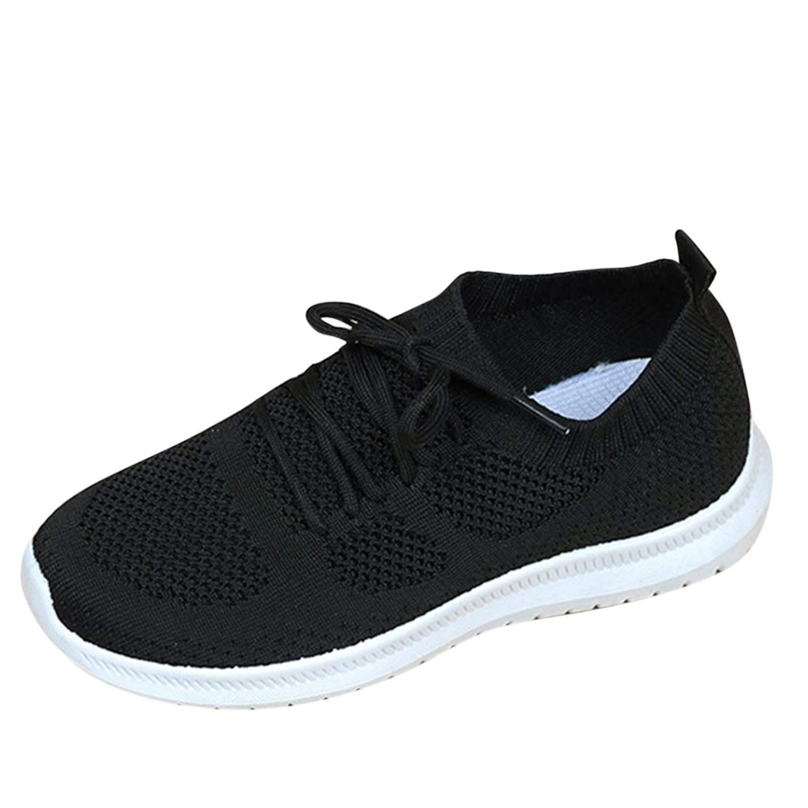 UOCUFY Women's Platform Sneakers - Comfortable Wedge Lace Up Shoes for Casual & Daily Wear | Perfect for Walking, Running & Fashion Outfits