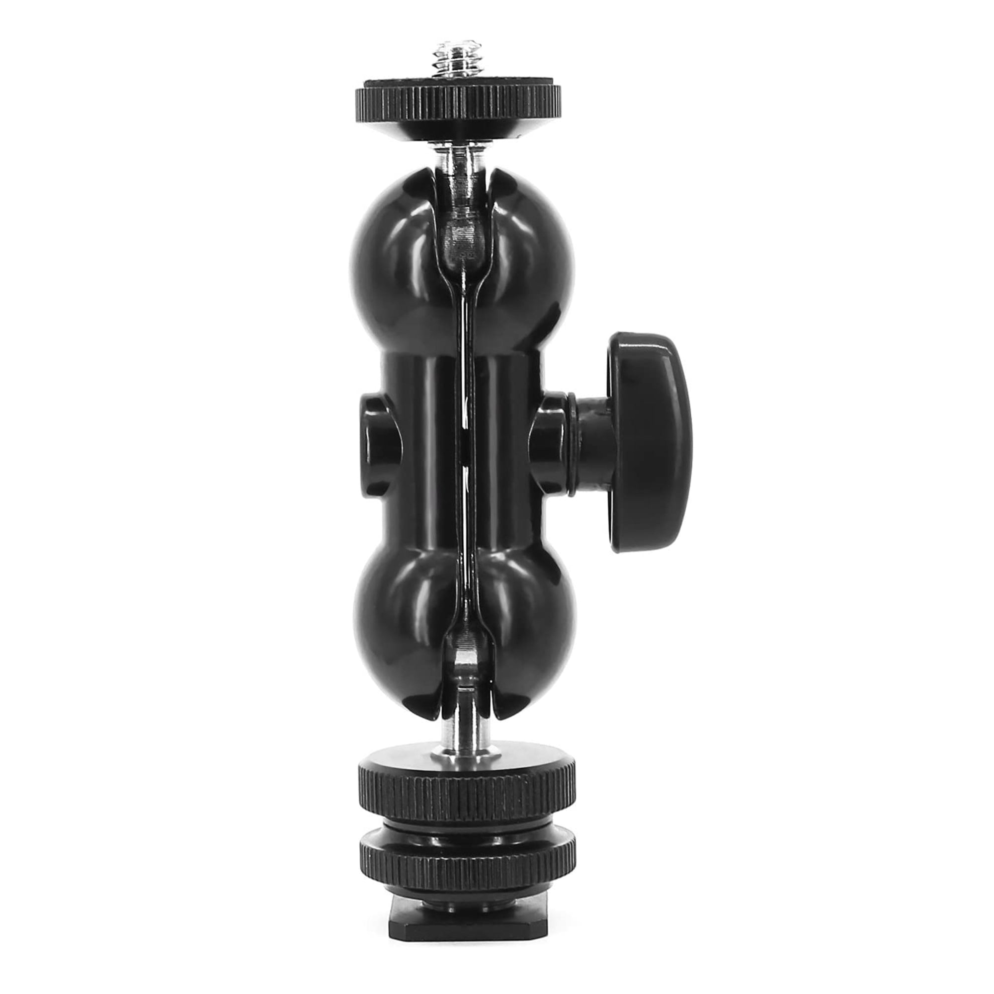 Multi-Function Double Ball Head with Shoe Mount & 1/4