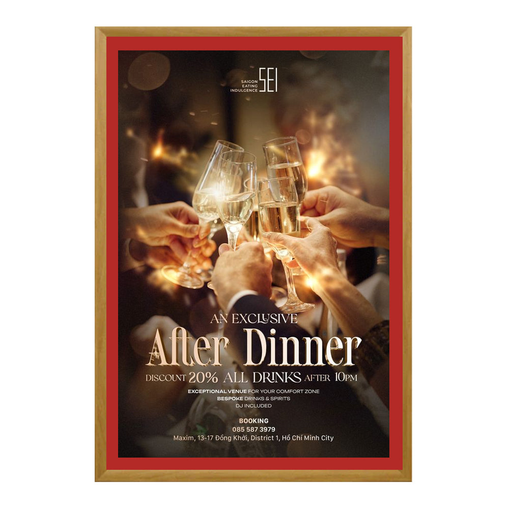 13x19 Designer Wood Snap Frames for Posters - 2 Wide Matboard Included - Perfect for Home Decor, Office Displays & Art Gallery Exhibitions