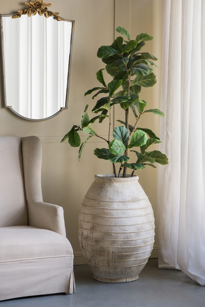 Premium Ceramic Magnesium Flower Pot for Indoor Plants - Elegant Home & Office Decor for Succulents, Herbs & Small Plants