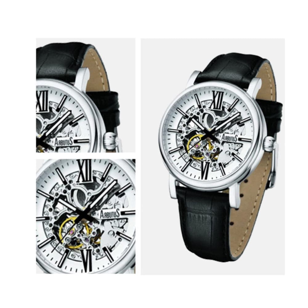 ARBUTUS AR911SWB Men's Analog Quartz Watch - Waterproof, Stainless Steel, Casual & Dress Style for Business, Office, and Everyday Wear