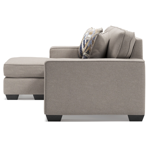 Greaves Sofa Chaise - Modern Sectional Couch with Chaise Lounge for Living Room, Reclining Comfort, Soft Upholstery - Perfect for Small Spaces, Apartments & Family Movie Nights