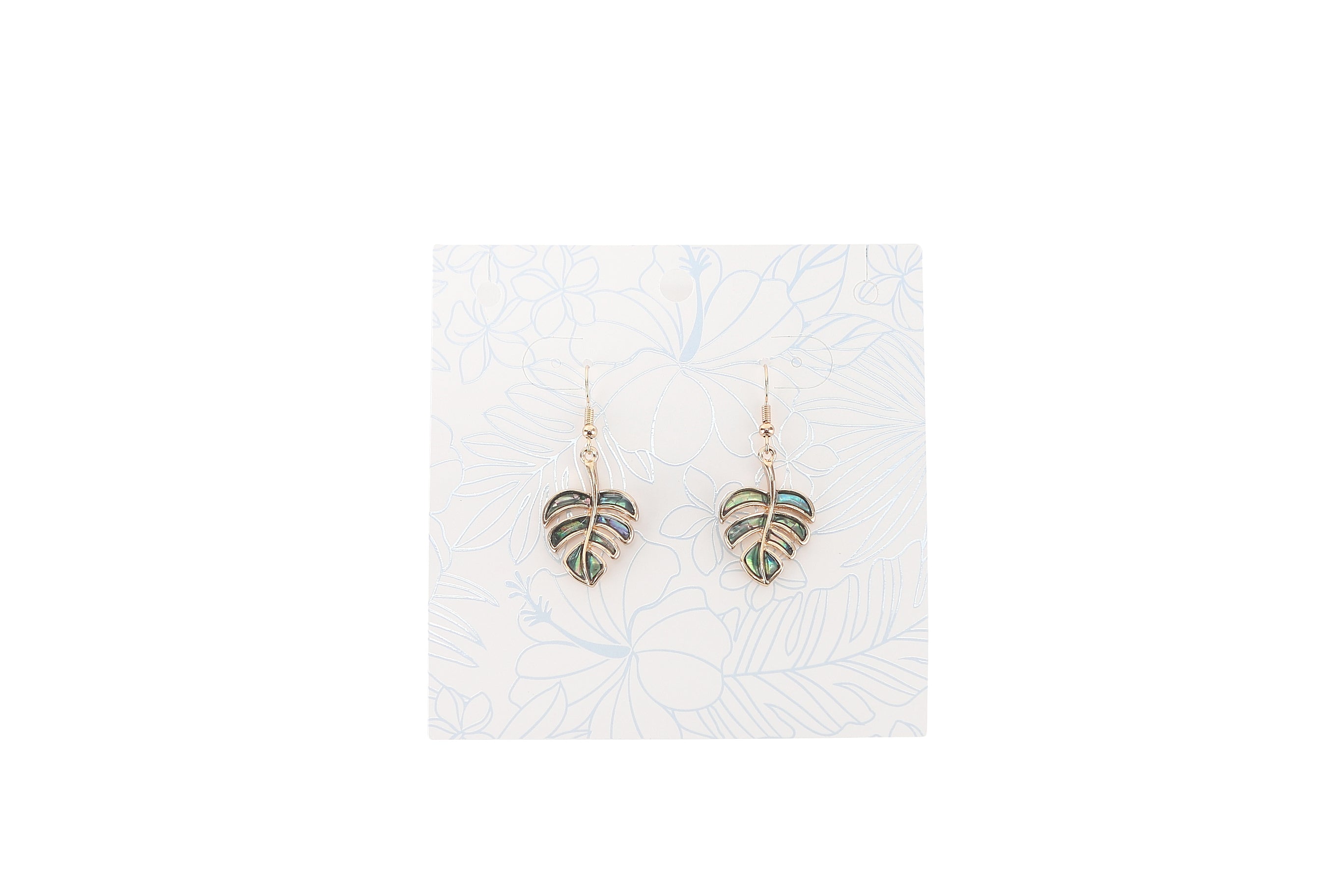 Makamae Monstera Leaf Gold Earrings for Women - Trendy Boho Jewelry for Everyday Wear & Special Occasions