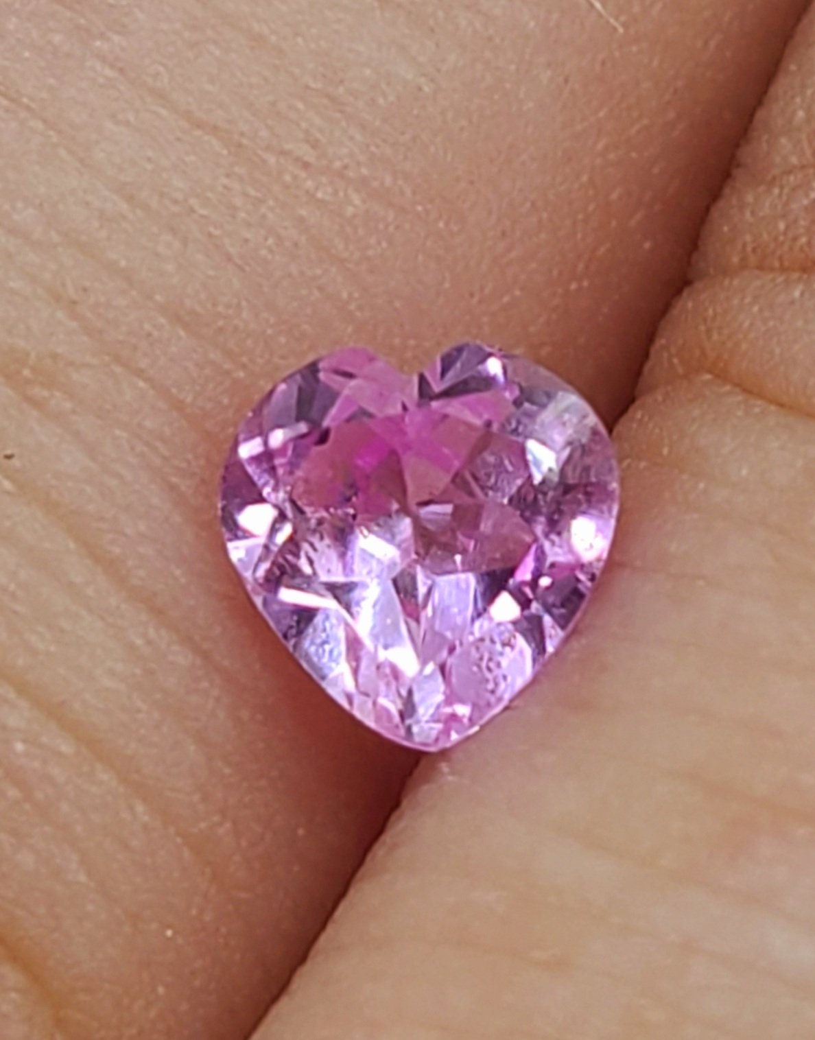 0.575ct Natural Medium Pink Sapphire Heart Shape Loose Stone - 5mm, VVS Clarity, Eye Clean, September Birthstone - Perfect for Engagement Rings, Pendants & Jewelry Making