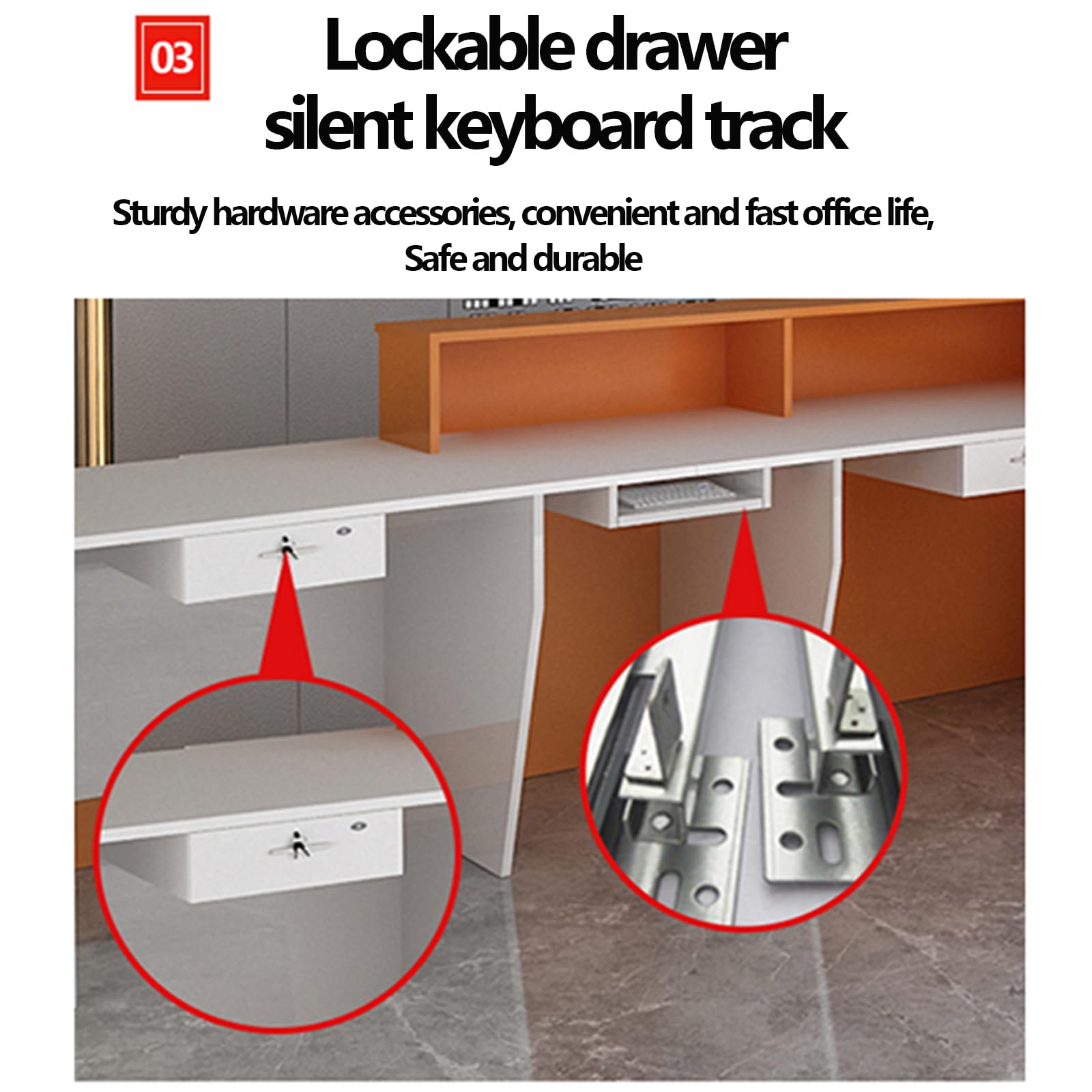 Simple Cashier Desk 160x60x100cm - Front Desk Reception Counter for Clothing Store, Beauty Salon, Milk Tea Shop & Office - Durable & Stylish for Retail & Service Businesses