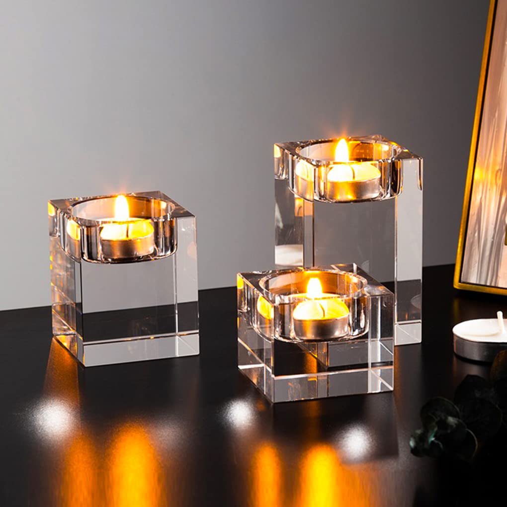 FineInno 3-Size Square Tealight Candle Holder Resin Molds - Rectangle Silicone Candle Making Molds for DIY Epoxy Resin Casting - Perfect for Home Decor, Wedding Centerpieces & Craft Projects