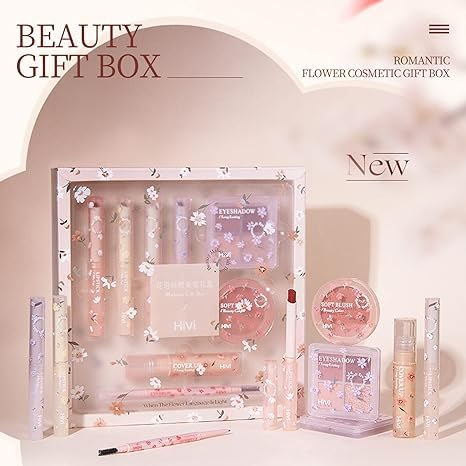 Korean 8-Piece Makeup Kit - Velvet Lipstick, Eyeshadow & More for Women | Perfect for Beginners & Pros
