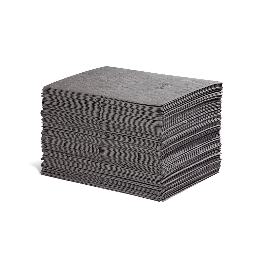 Premium PIG Absorbent Mat Pads - 100 Pack Oil Absorbent Pads (15