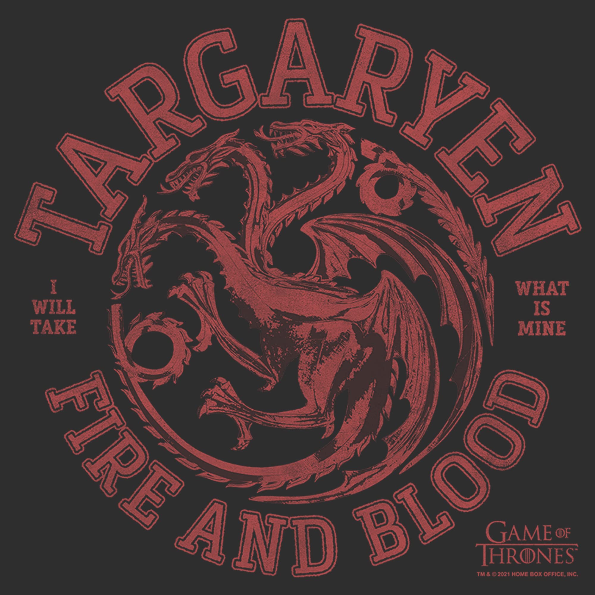 Men's Game of Thrones T-Shirt - Targaryen Fire & Blood Design for Fans & Casual Wear