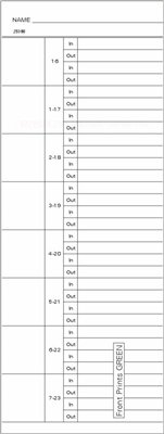 TCS (1000 Count) Semi-Monthly Time Cards, Side-Feed FORM 25380 for Payroll, Time Tracking & Employee Attendance Management
