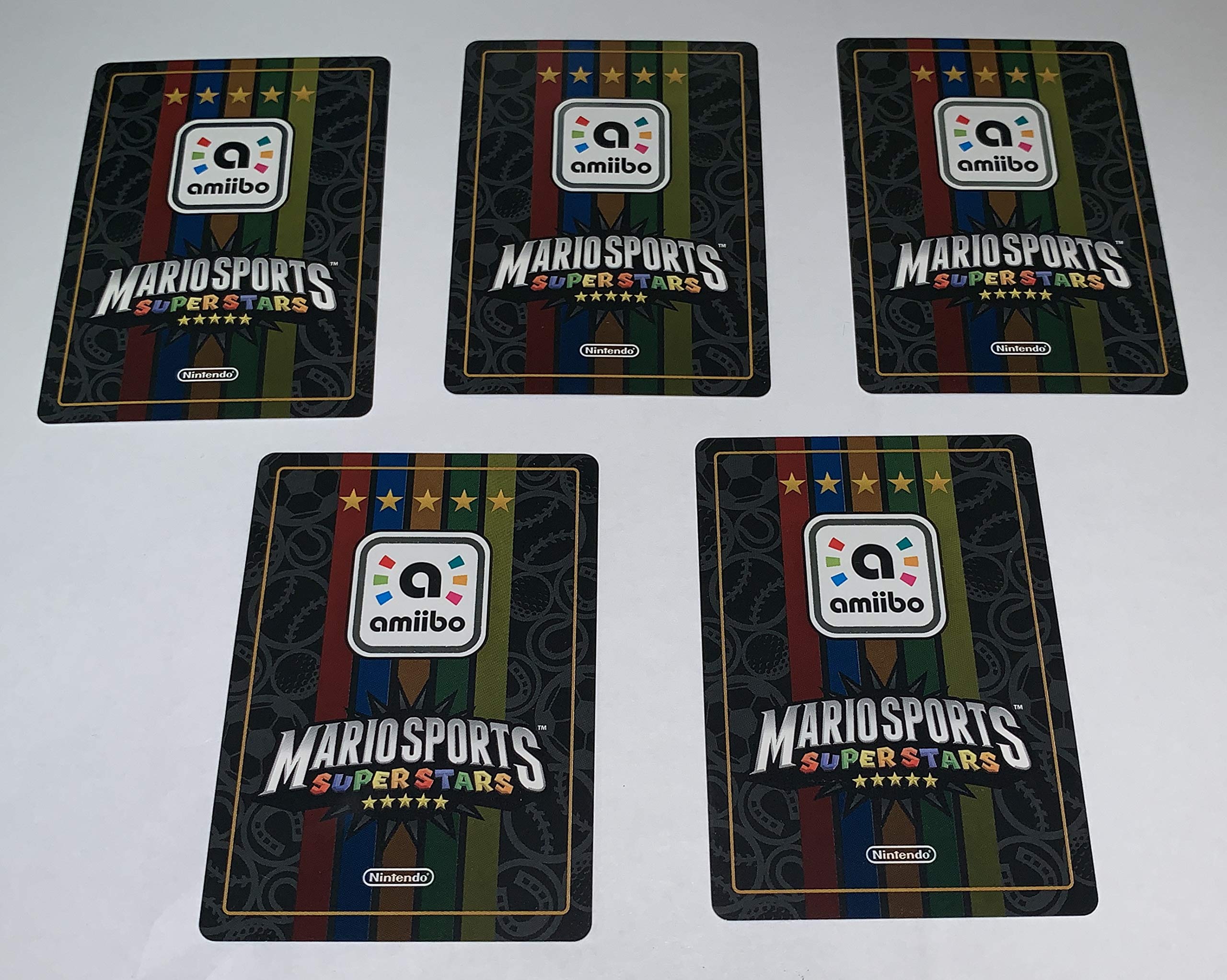 Nintendo Mario Sports Superstars Amiibo Cards 5-Pack for Nintendo Switch - Collectible Trading Cards for Mario Sports Games, Perfect for Multiplayer Gaming & Collectors