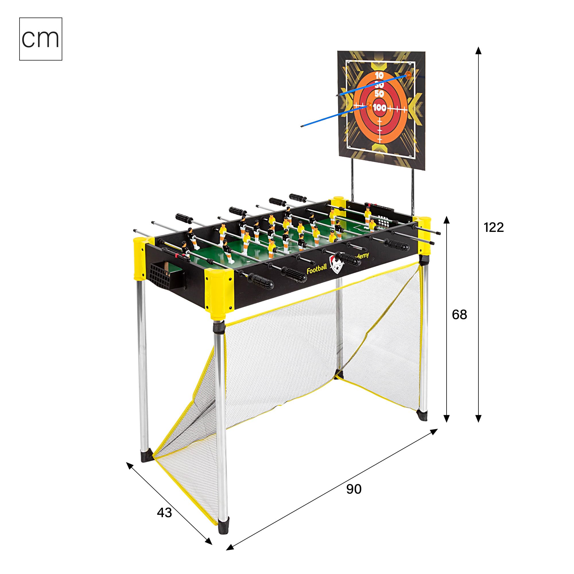 COLORBABY CB Games - Multi-Game Table for Kids & Teens | Unisex Youth Board Game Set for Family Fun, Indoor & Outdoor Play