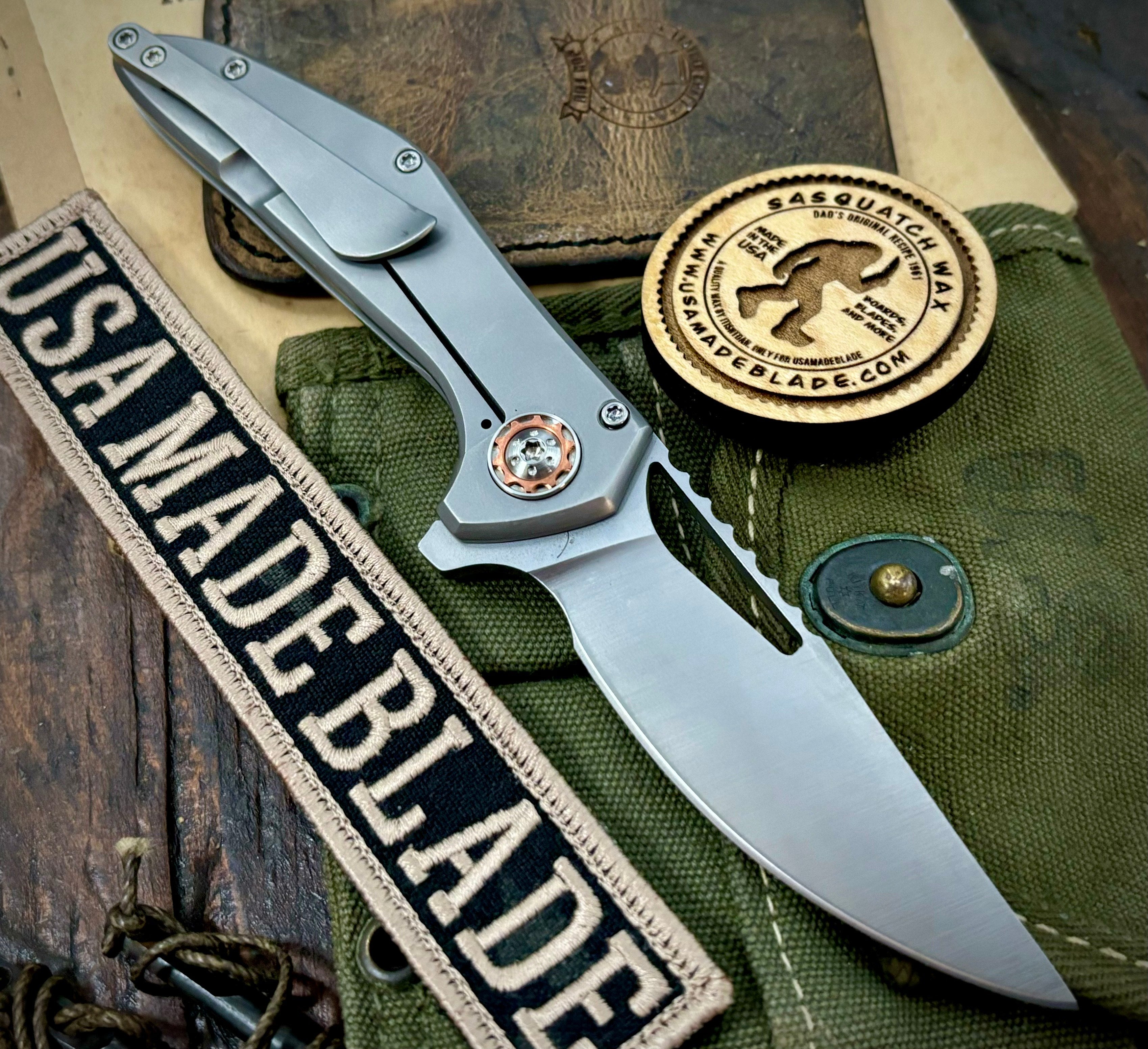 NK&T Custom Hydra Framelock Folding Knife - 5/32