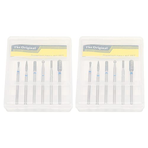 12Pcs Professional Nail Drill Bits Set - Durable Nail Grinder Bits for Easy Manicure & Pedicure at Home | Perfect for Acrylic Nails, Gel Polish Removal & Nail Art