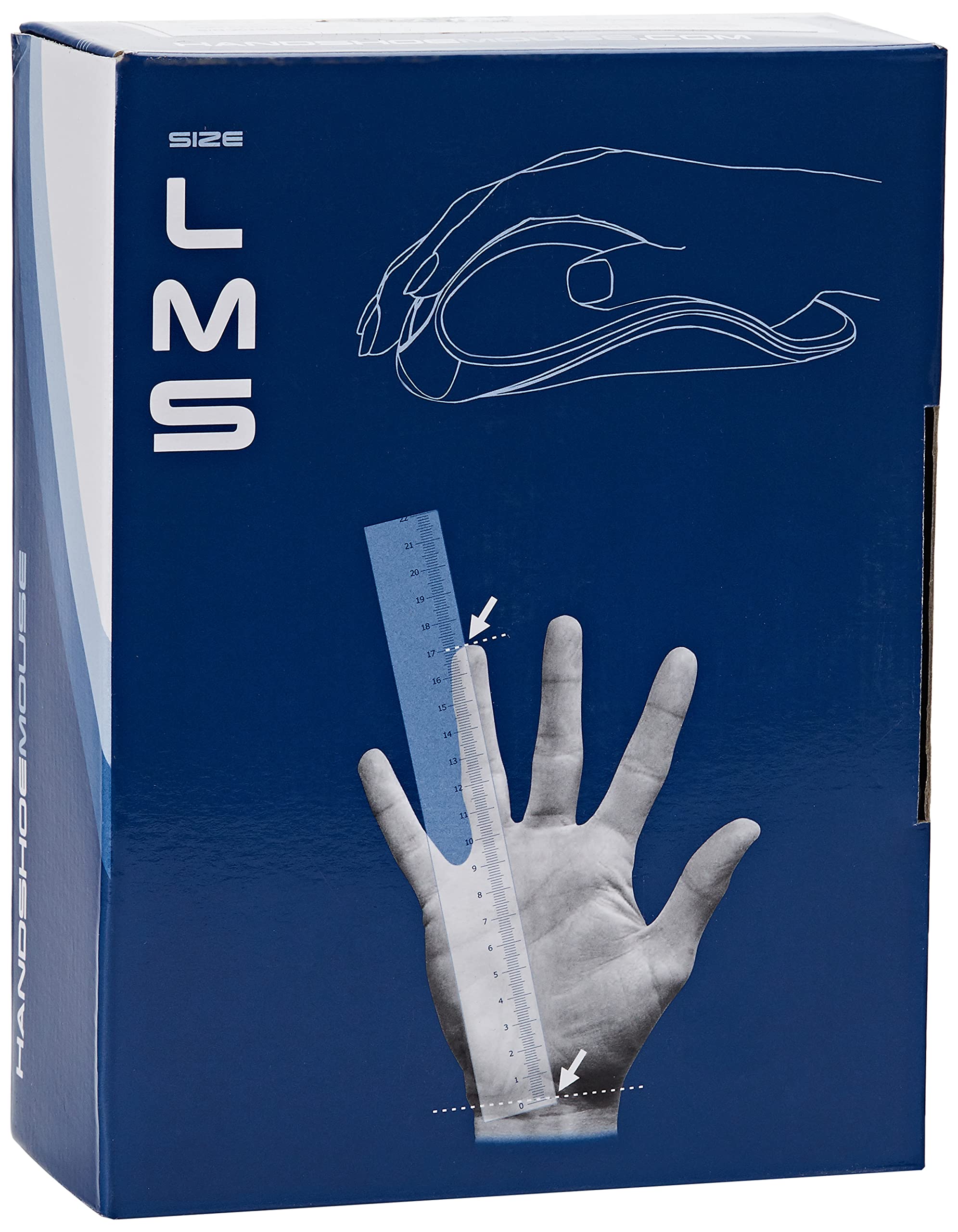 Hippus M2WB-LC Ergonomic Wired Mouse for Right Hand - Medium Size Black Computer Mouse with Light Click Technology | Perfect for Office Work, Gaming & Long Computing Sessions