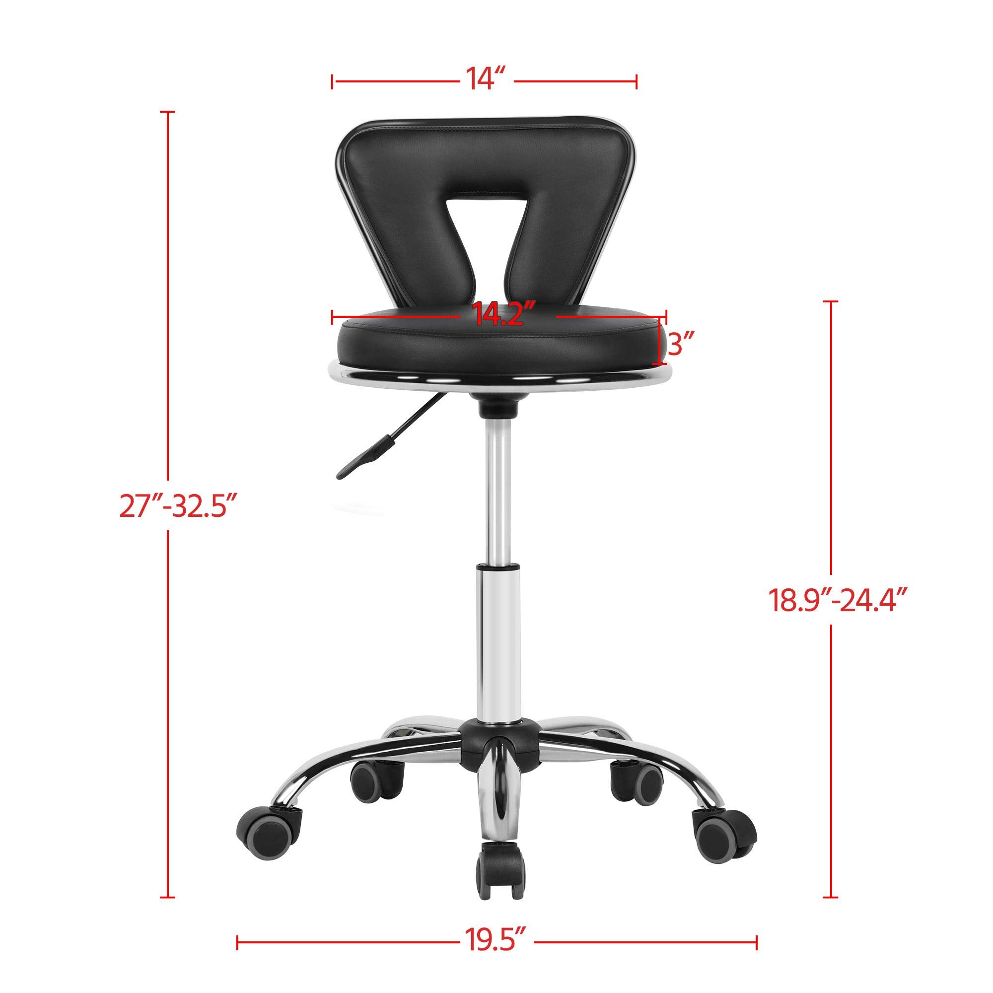 Yaheetech Professional Folding Manicure Table & Salon Stool Set - Adjustable Nail Technician Desk with Rolling Swivel Chair & Carrying Bag - Portable Beauty Station for Home & Salon Use - Perfect for Nail Art, Pedicures & Spa Services