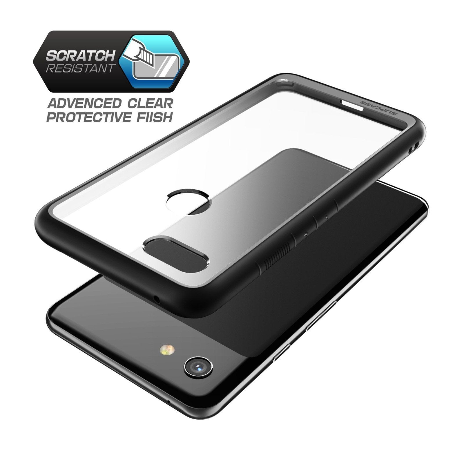 Google Pixel 3a Case - Unicorn Beetle Style Clear Black Protective Cover | Slim Fit, Shockproof & Scratch Resistant | Perfect for Everyday Use, Travel & Outdoor Activities