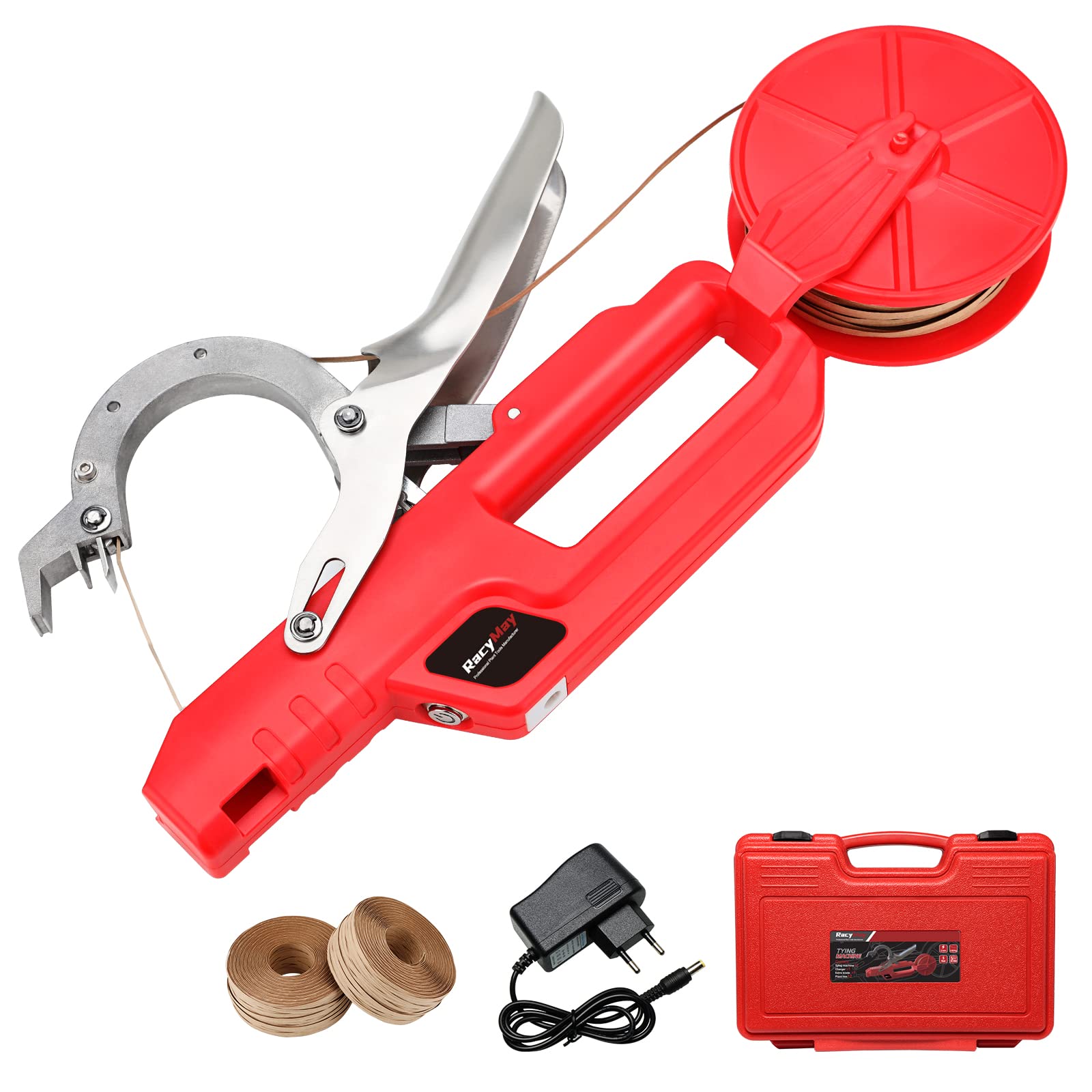 Professional Electric Plant Tying Machine for Vineyards - Eco-Friendly Kraft Cable Ties for Grapes, Tomatoes & Vining Vegetables | Durable Plant Binding Tool for Commercial Farming & Home Gardens