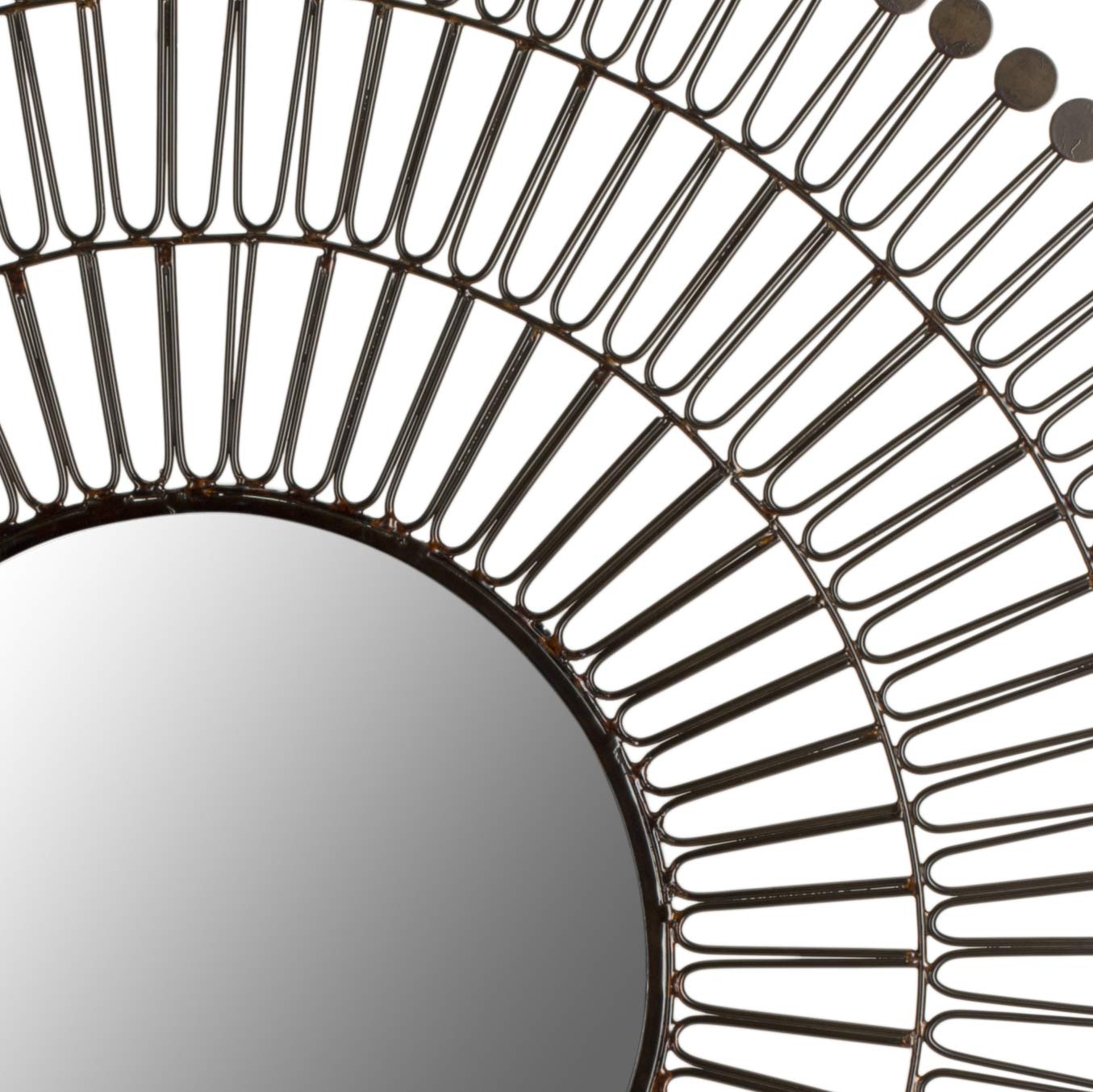 SAFAVIEH Home Collection New Victoria Mirror in Coffee Bronze - Elegant Wall Mirror for Living Room, Bedroom & Entryway Décor