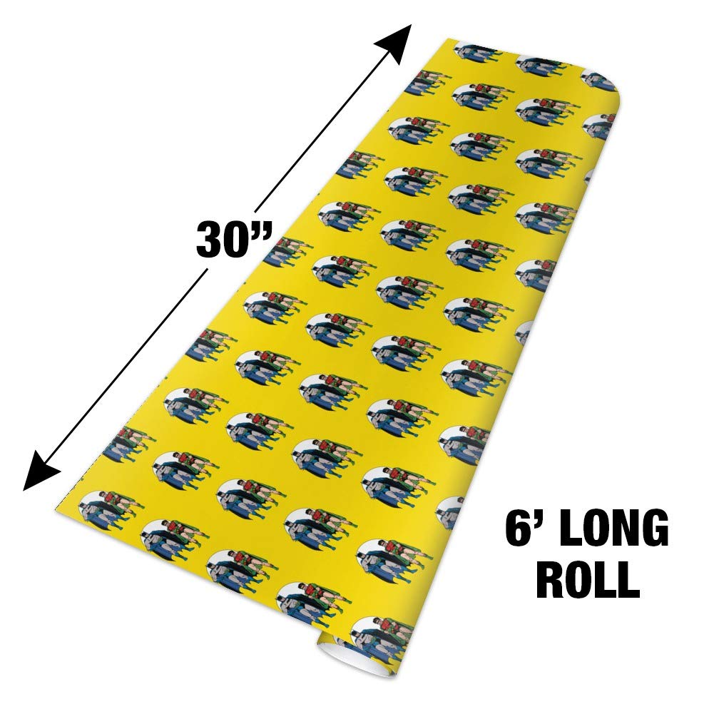 Batman and Robin Gift Wrap Paper Rolls - Premium Superhero Wrapping Paper for Birthdays, Parties & Holidays - 24