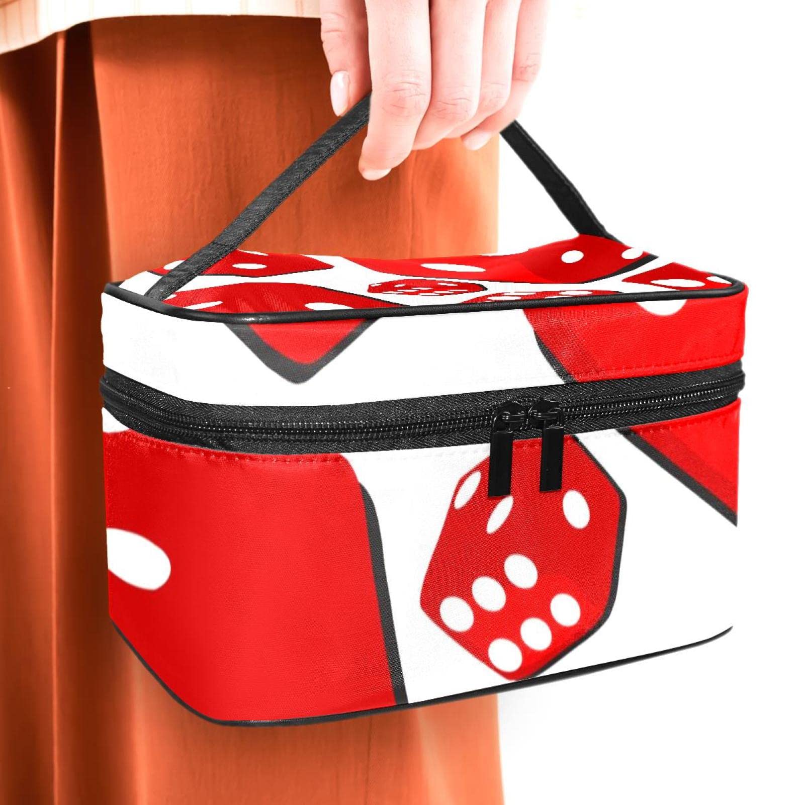 Portable Makeup Bag for Women - Travel Cosmetic Organizer with Zipper | Perfect for Travel & Daily Use