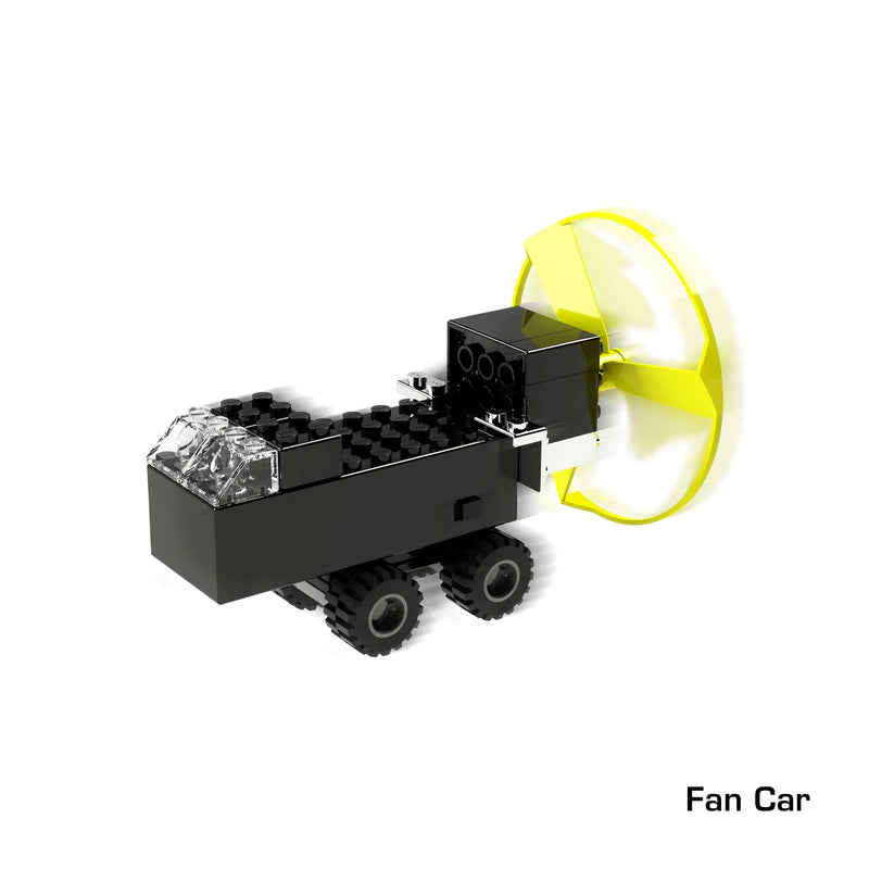 Power Blox™ Crazy Action Racers - 10 in 1 STEM Building Blocks Toy Set for Kids Ages 6-12 | Creative Construction Kit for Racing Car Models | Perfect for Birthday Gifts & Classroom STEM Activities