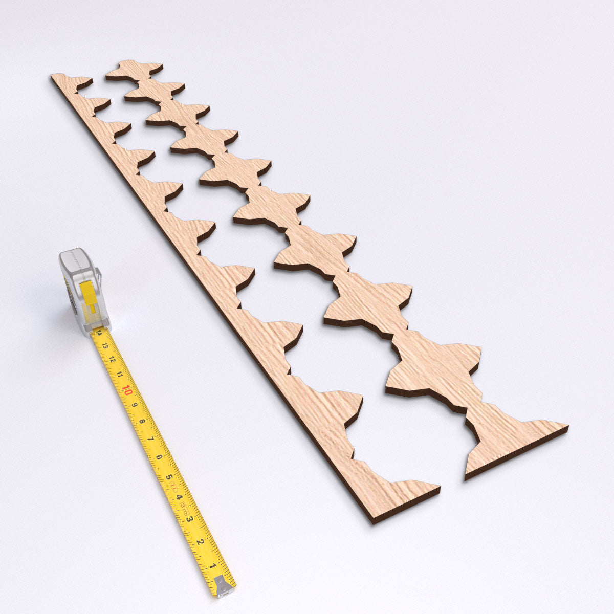Pandora Adjustable Wood Slat Wall Kit - DIY Modern Acoustic Panel for Home Office & Living Room Decor