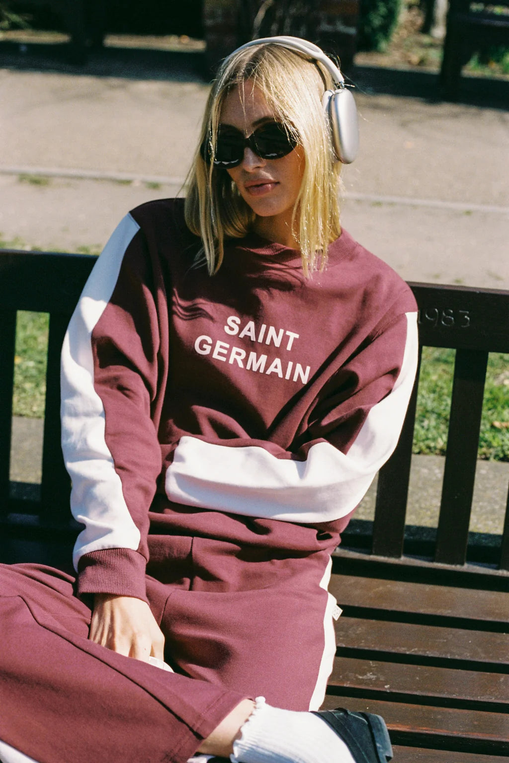 Saint Germain Red Wine Knit Sweatshirt for Women - Cozy Pullover Sweater with Elegant Wine Color - Perfect for Fall Fashion, Casual Outings & Wine Tasting Events