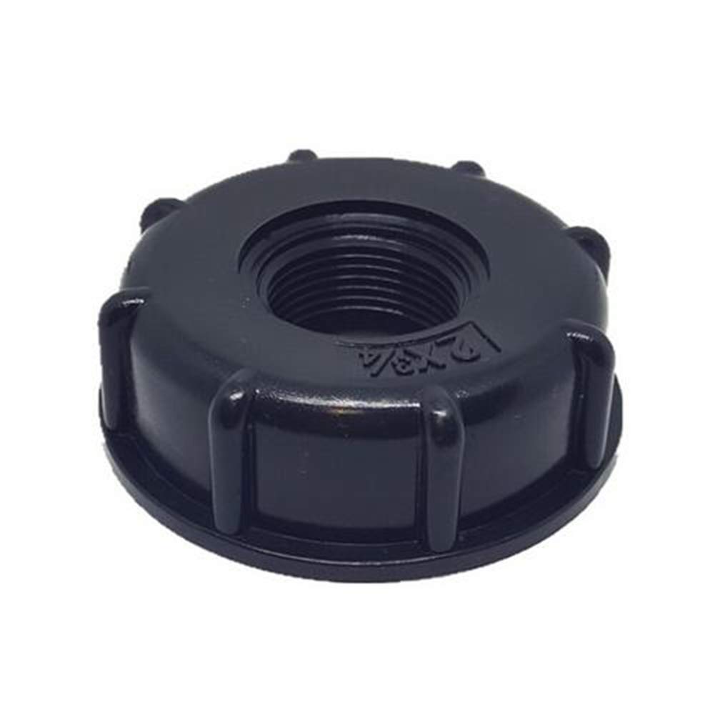 2 Pack IBC Water Tank Hose Fittings - 1/2 Inch Food Grade Drain Adapter Valve Replacement for Water Storage Tanks & Garden Hoses (Black) - Perfect for IBC Tote Tank Maintenance, Home Gardening & Outdoor Watering Systems