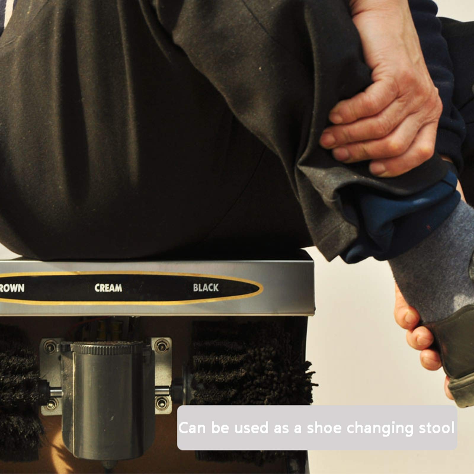 Automatic Induction Shoe Polisher Machine - Electric Shoe Cleaner & Leather Care Kit with Stainless Steel Design for Dust Removal & Polishing | Perfect for Home, Office & Travel Shoe Maintenance
