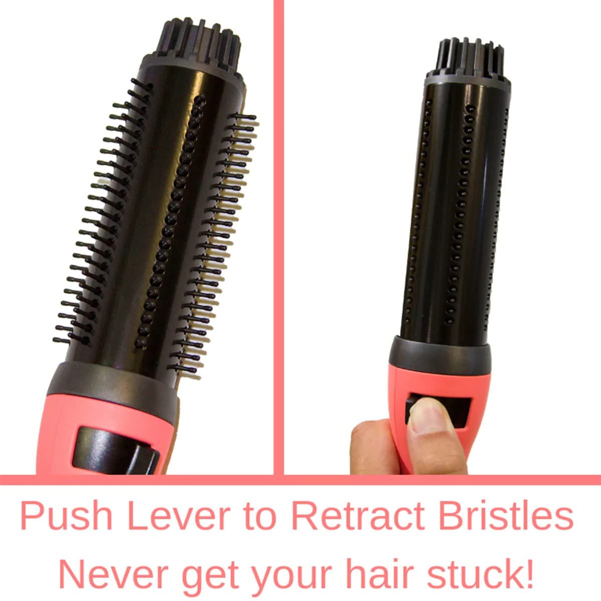Sylkvia Tangle-Free Curling Iron Brush for Smooth & Frizz-Free Hair - 1 Count - Perfect for Salon Styling & Home Hair Care