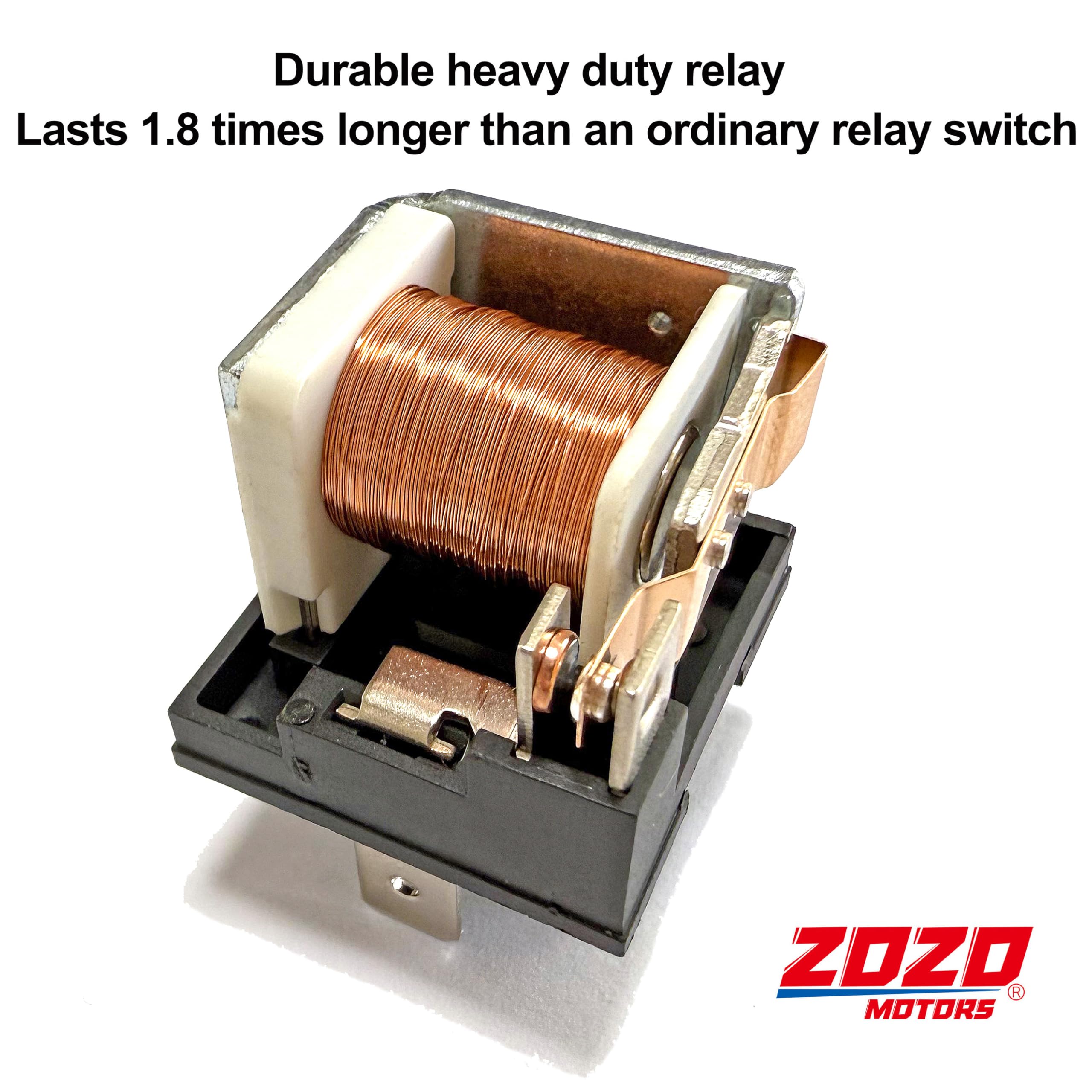 Electric Fan Relay Kit with Thermostat - 40 AMP Waterproof Cooling Fan Wiring Kit (185°F On/175°F Off) - Radiator Fan Temperature Sensor Switch for Car, Truck & SUV Cooling Systems - Perfect for Engine Overheating Protection & Performance Upgrades