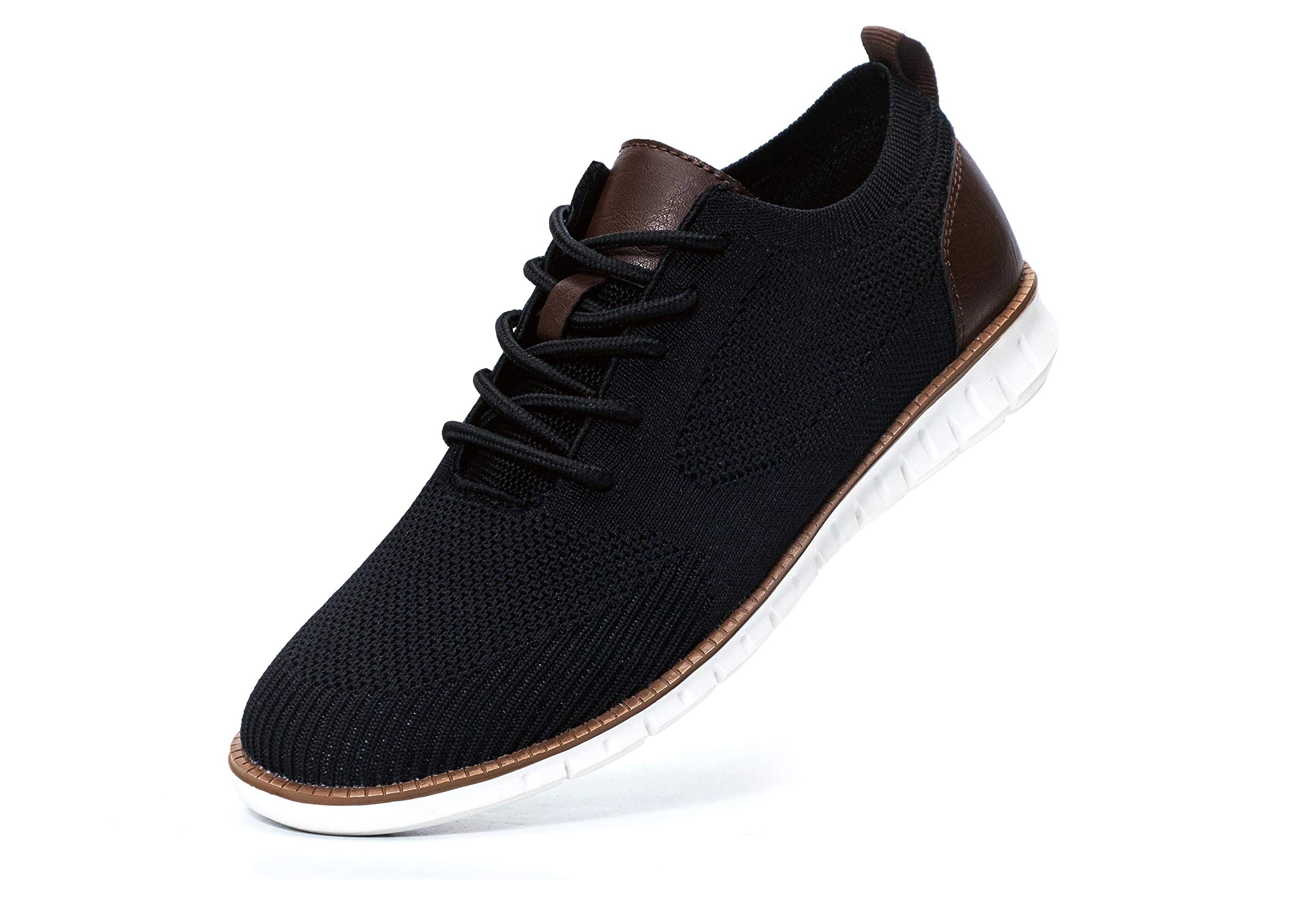 **NEDAWM Men's Casual Sneakers - Breathable Mesh Wingtip Oxford Dress Shoes for Outdoor Walking & Lightweight Comfort | Perfect for Work, Travel & Daily Wear**