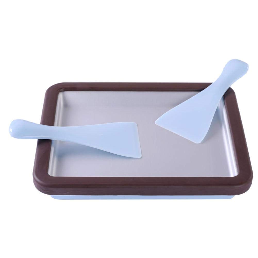 Rolled Ice Cream Maker with 2 Spatulas - Mini Frozen Dessert Machine for Healthy Homemade Gelato, Sorbet & Yogurt | Perfect for Parties, Family Treats & Small Business Use