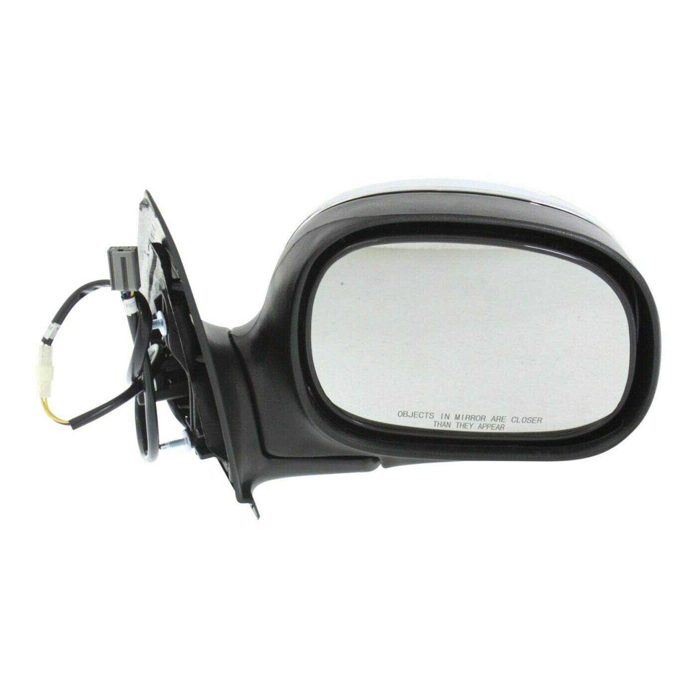 Aveland Passenger Side Mirror Replacement - Right Side View Power Mirror for Ford F85Z17682FAA (Chrome & Black) - Perfect for Ford Trucks & SUVs, Easy Installation & Enhanced Safety