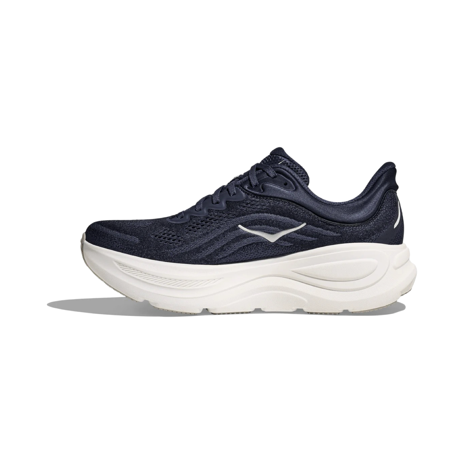 Hoka Bondi 9 Men's Running Shoes - 2E Wide Width in Varsity Navy & White | Perfect for Jogging, Gym Workouts & Everyday Comfort
