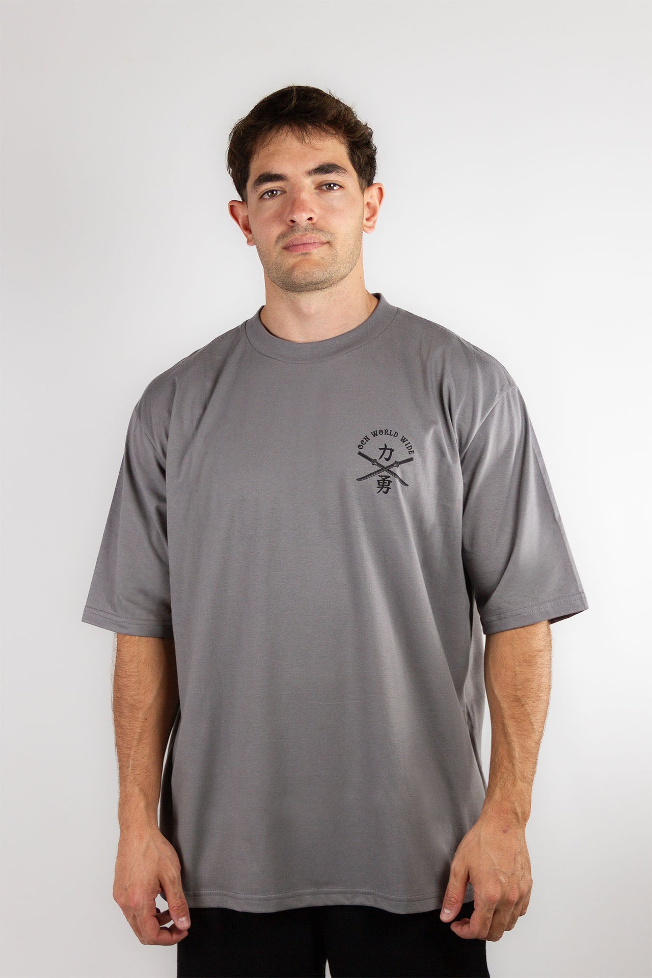 Men's Casual T-Shirt - Soft Cotton Short Sleeve Crew Neck Tee (Grey, Size B2) | Perfect for Everyday Wear, Gym, and Outdoor Activities