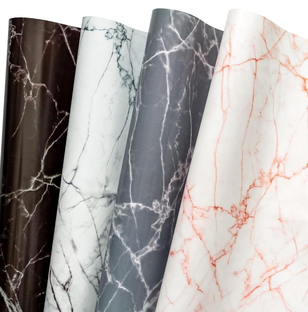 10Pcs Marble Design Gift Wrapping Paper Sheets with Gift Cards - Premium Wrapping Paper for Boxes, Anniversary & Diwali Gifts - Multicolor Holiday Present Wrapping Supplies for Birthdays, Christmas & Special Occasions