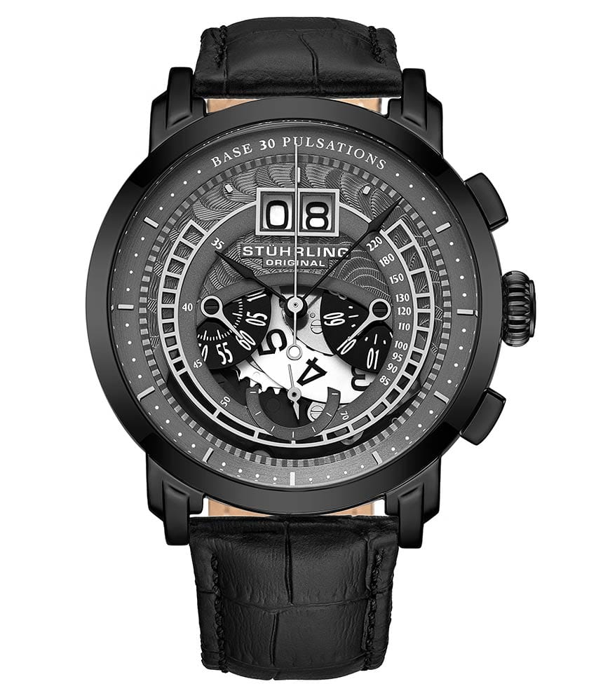 Imperia 928 Quartz 44mm Chronograph Men's Watch - Waterproof Sports Chrono Wristwatch for Diving, Running & Casual Wear